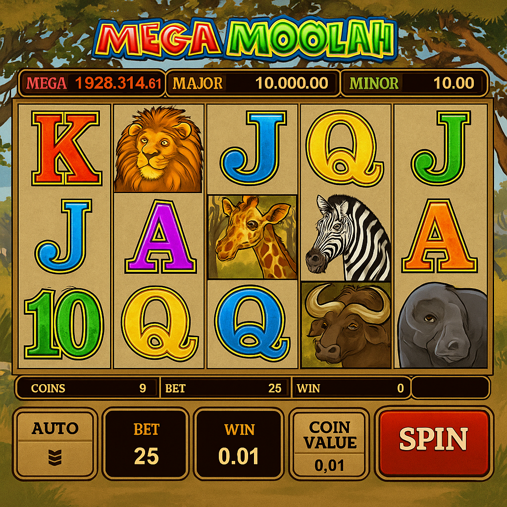 EvoSpin - Mega Moolah Progressive Jackpot